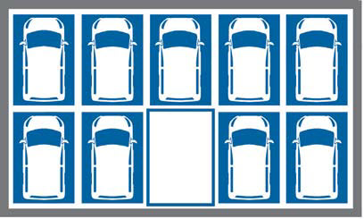 Автоматический многоуровневый многорядный паркинг Squareparker