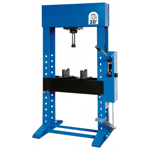 Пресс гидравлический ручной, 20 т, двухскоростной ручной насос, ножной привод PR20/PMS (OMA 654S)