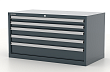 Тумба инструментальная с пятью ящиками "Premium" 1130х600х600h мм. 15.405-7016 (серый)