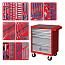МАСТАК Набор инструментов "МАСТЕР" в красной тележке, 205 предметов 52-05205R