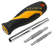 TOLSEN Отвертка со сменными вставками (битами), 6 в 1